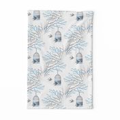 Bare Branches Birdcage Blue Gray-ch