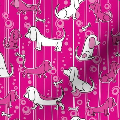 Modern Bassets (Pink)