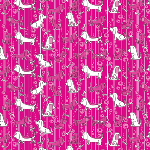 Modern Bassets (Pink)