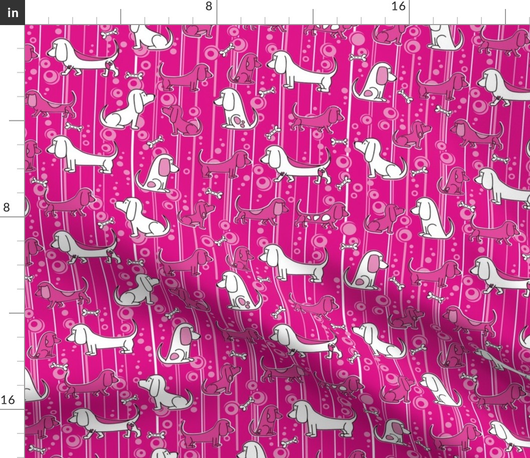 Modern Bassets (Pink)