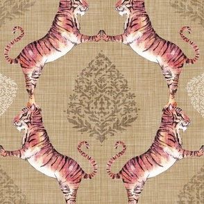 Big Cat Damask (Gold)