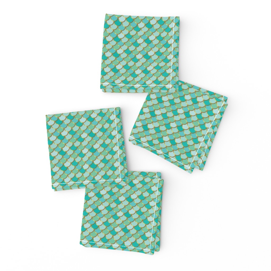 Sea Green Mermaid Tail Small (Vertical)