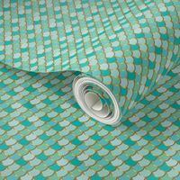 Sea Green Mermaid Tail Small (Vertical)