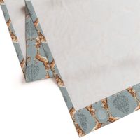 Big Cat Damask (in Silver) MED / tiger