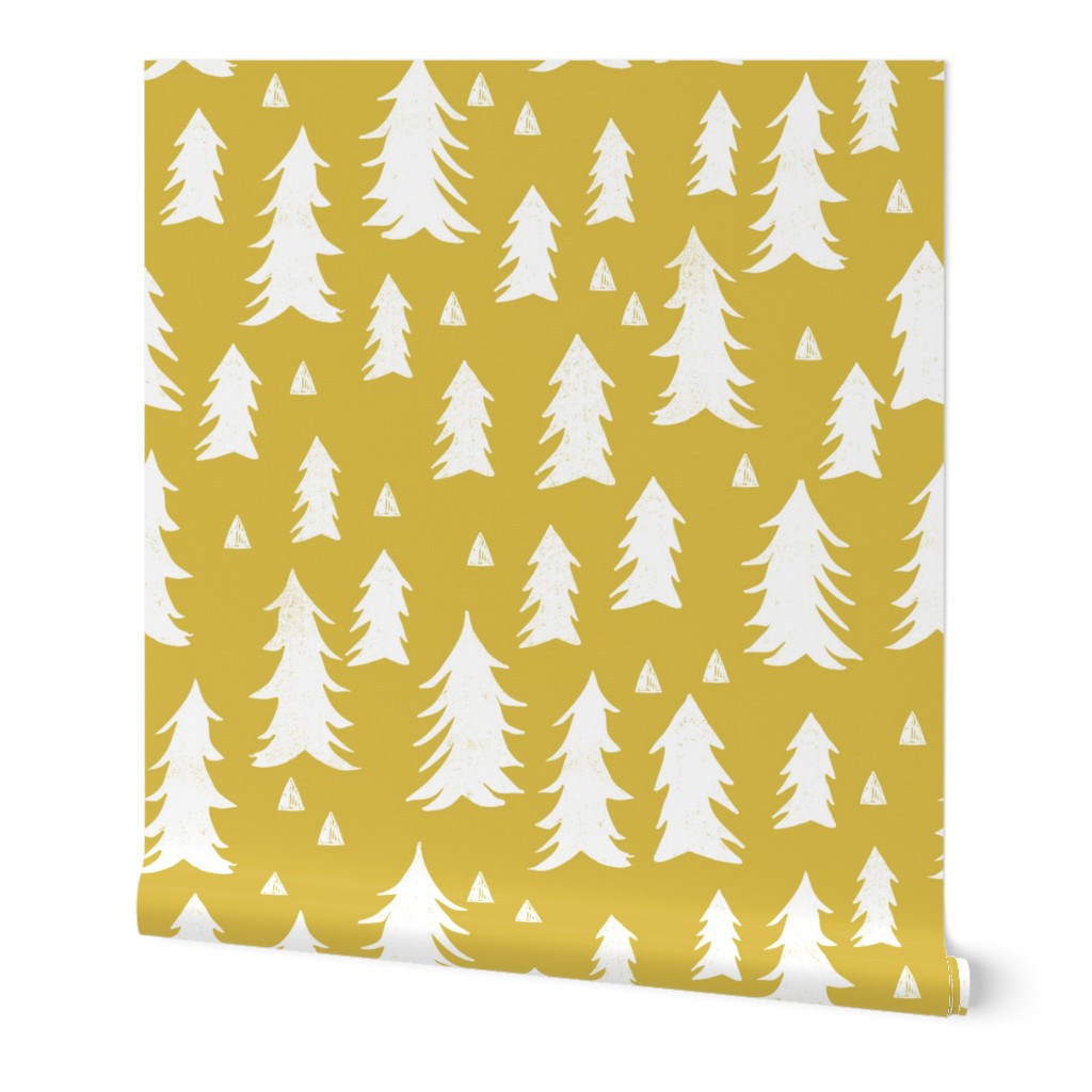 tree // trees mustard yellow kids nursery outdoors camping woodland forest