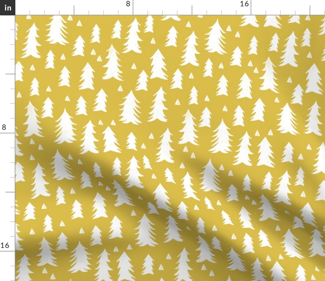 tree // trees mustard yellow kids nursery outdoors camping woodland forest