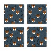 fox head // geometric fox head kids nursery baby boy nursery