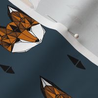 fox head // geometric fox head kids nursery baby boy nursery