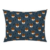 fox head // geometric fox head kids nursery baby boy nursery