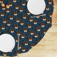 fox head // geometric fox head kids nursery baby boy nursery