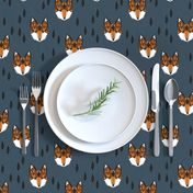 fox head // geometric fox head kids nursery baby boy nursery