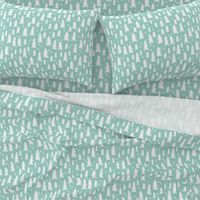 trees // mint forest tree fir tree kids baby nursery sweet trees