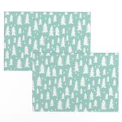 trees // mint forest tree fir tree kids baby nursery sweet trees