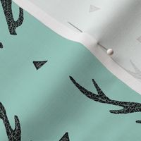 antlers // mint triangles kids baby sweet nursery baby 