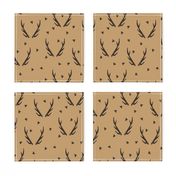 antler // brown kids boys camping hunting buck doe deer antler