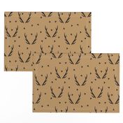 antler // brown kids boys camping hunting buck doe deer antler