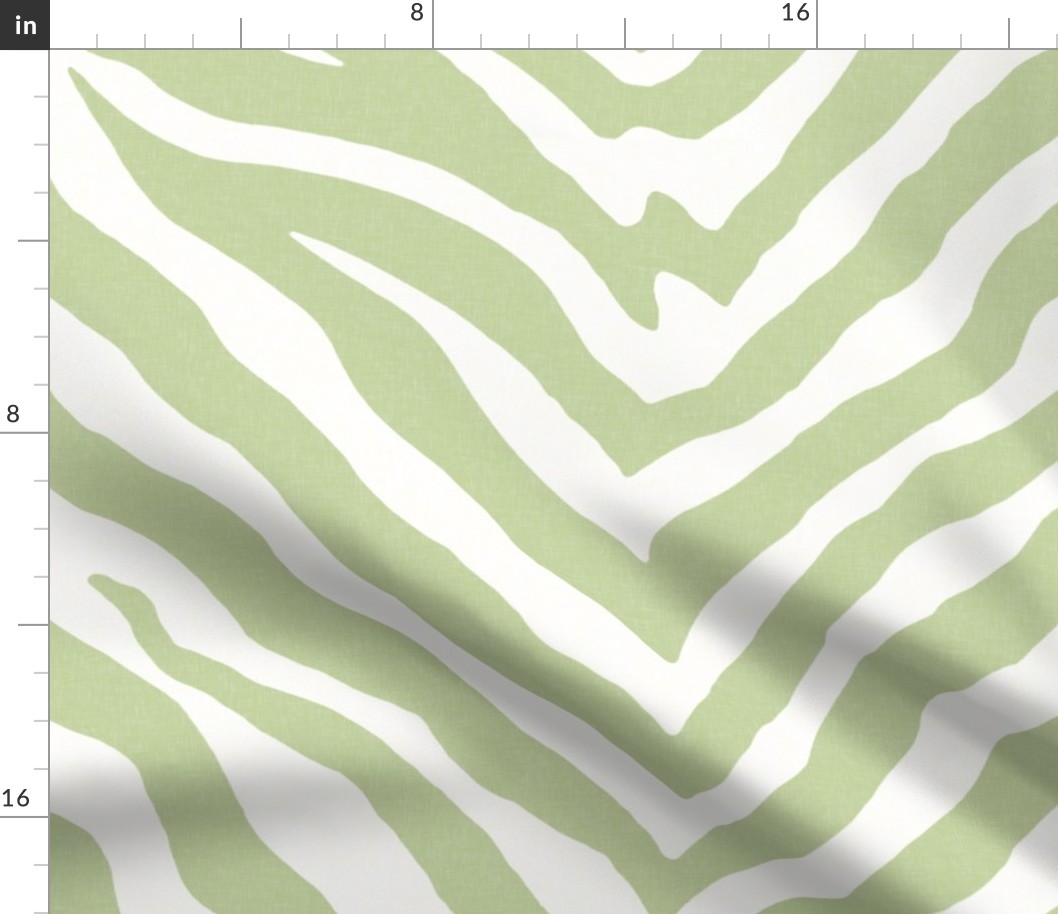 Large Scale Zebra in Spring Green 2