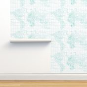 Pantone Teal and White Map