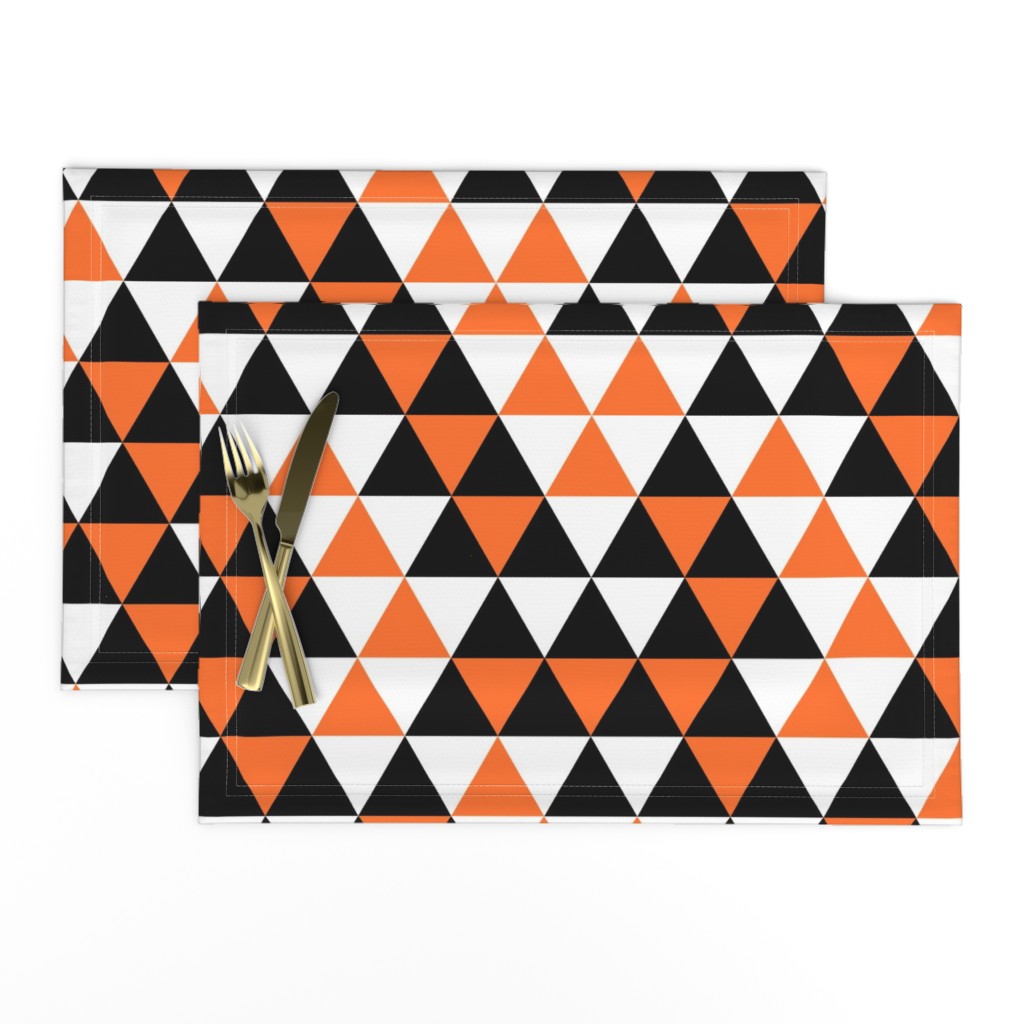 Triangle Black Orange White