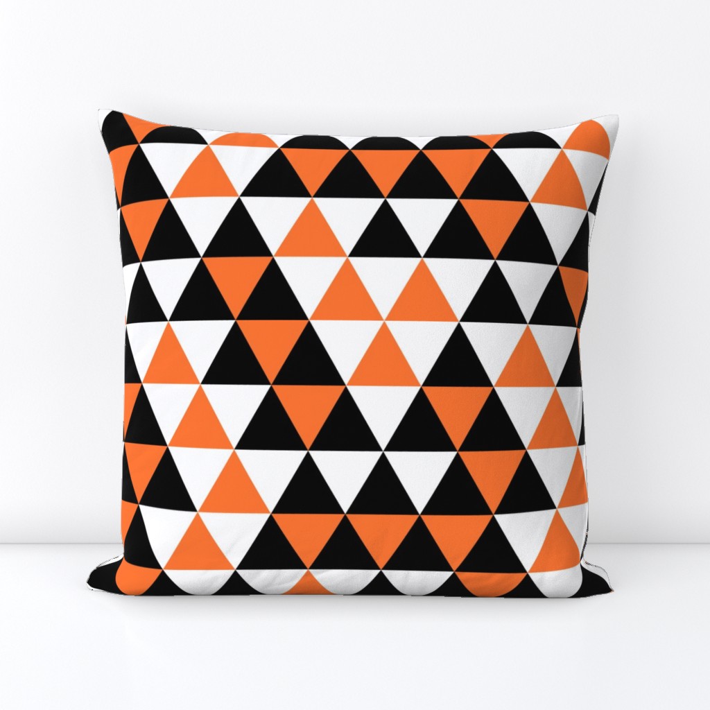 Triangle Black Orange White