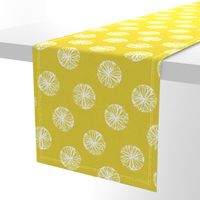 Sunburst - citron and white