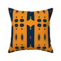 Architectural Elements in Udaipur - indigo, marigold  & pink