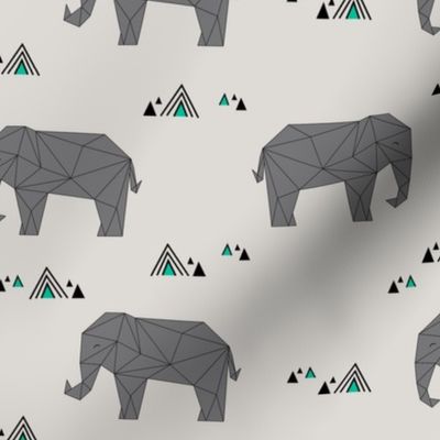 Baby Elephants - Green