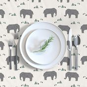 Baby Elephants - Green