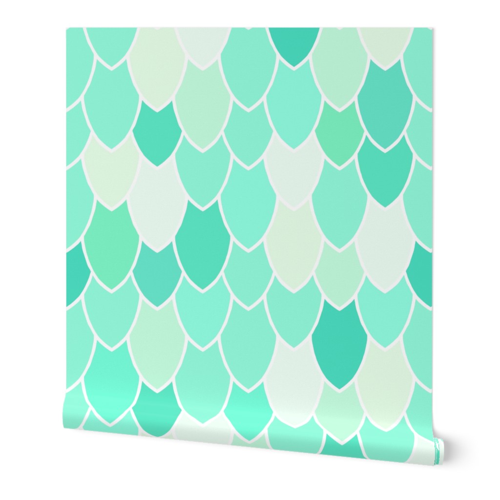 Mermaid Scales Seafoam, Mini