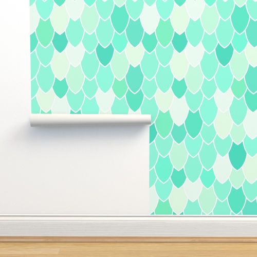 Mermaid Scales Seafoam, Mini