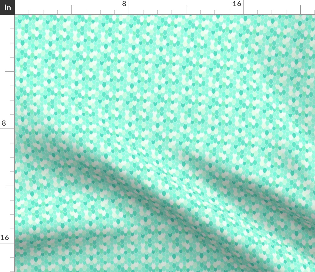 Mermaid Scales Seafoam, Mini