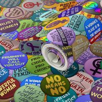 Feminist  Buttons - small