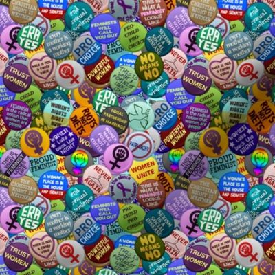 Feminist  Buttons - small