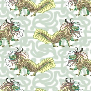 Dragon in Jade Shades