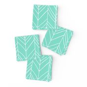 Featherland Mint/White LARGE