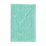 Featherland Mint/White LARGE