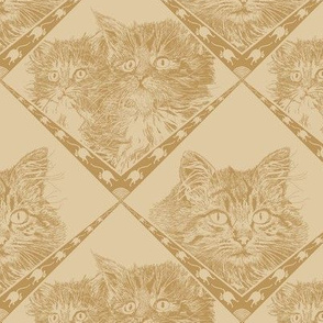 Mama_and_Kittens - Beige/Gold - Ba9549 