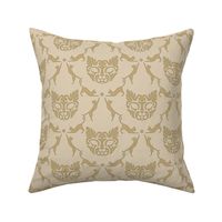 Cat Damask (beige)