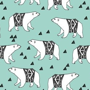 polar bear // arctic polar bear bear design andrea lauren nursery print andrea lauren design