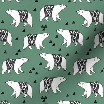 polar bear // arctic bear winter animal bears fabric nursery