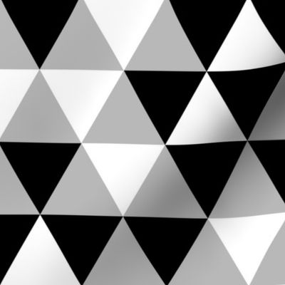 Triangles Black White Grey