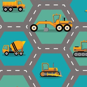 Construction: Roading Machinery Hexagonal - X Large