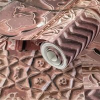 Crazy Quilt of Carved Sandstone Walls