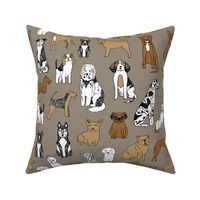 dogs // print dog illustration cute dog dog breed pet dog fabric