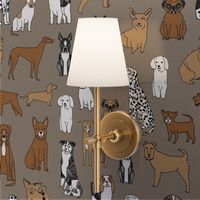 dogs // print dog illustration cute dog dog breed pet dog fabric