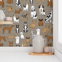 dogs // print dog illustration cute dog dog breed pet dog fabric