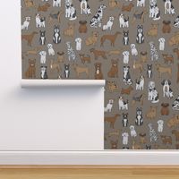 dogs // print dog illustration cute dog dog breed pet dog fabric