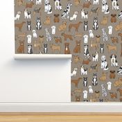 dogs // print dog illustration cute dog dog breed pet dog fabric