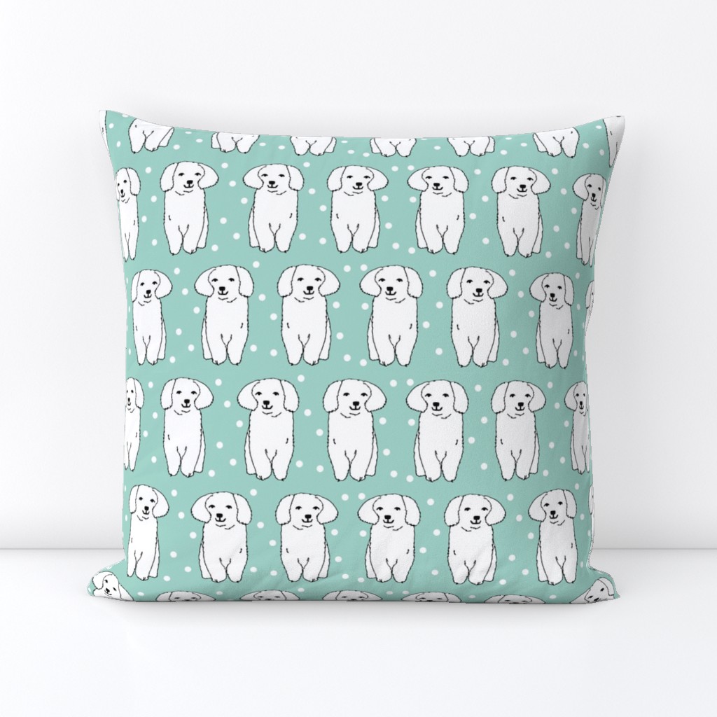 cute puppy // white and mint dog illustration for dog owners pet breeds pet owners dog breeds