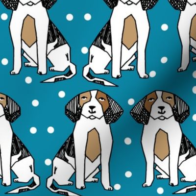 beagle // cute dog illustration dog breed dog pet dog illustration pattern